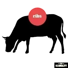 Rund met rib inidicatie