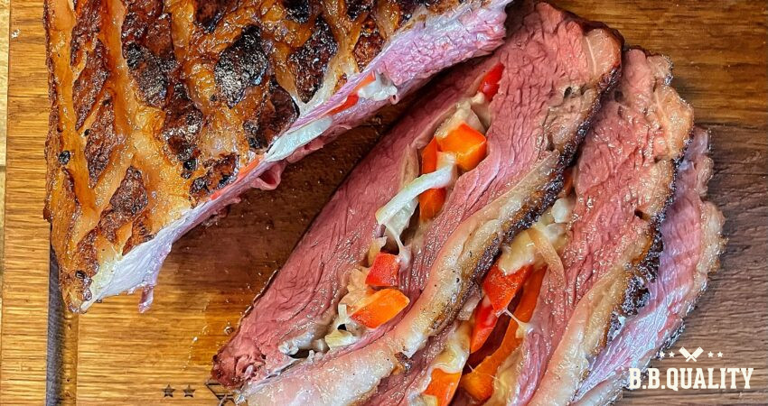 Picanha Nederlands dubbel doel | Gevulde picanha Nederlands dubbeldoel recept | BBQuality