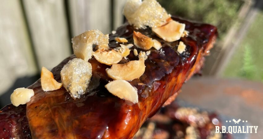 Bacon wrapped spareribs buikribben recept | BBQuality