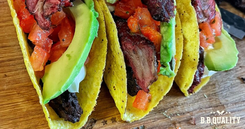 Angus beef ribfinger taco's recept | BBQuality